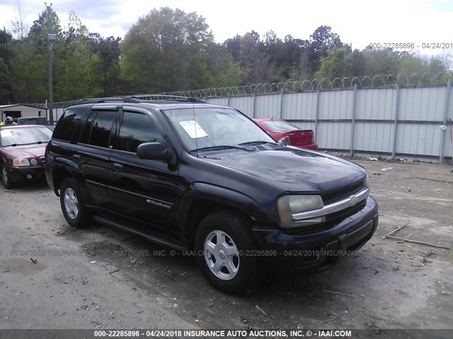 1GNDS13S522474622 - 2002 CHEVROLET TRAILBLAZER  BLACK photo 1