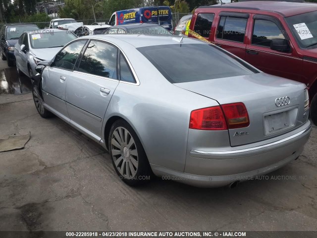 WAUML44E46N004339 - 2006 AUDI A8 L QUATTRO SILVER photo 3