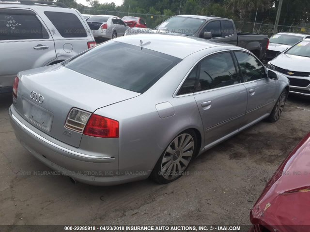 WAUML44E46N004339 - 2006 AUDI A8 L QUATTRO SILVER photo 4