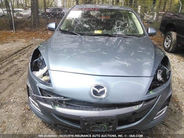 JM1BL1H59A1238754 - 2010 MAZDA 3 S BLUE photo 6