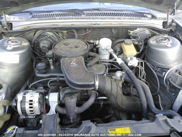 1G2AF51R3K6205345 - 1989 PONTIAC 6000 LE GRAY photo 10