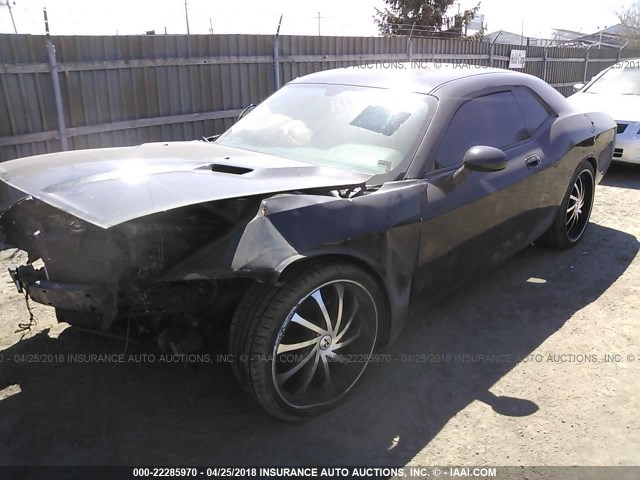 2B3CJ4DV5AH322820 - 2010 DODGE CHALLENGER SE BLACK photo 2