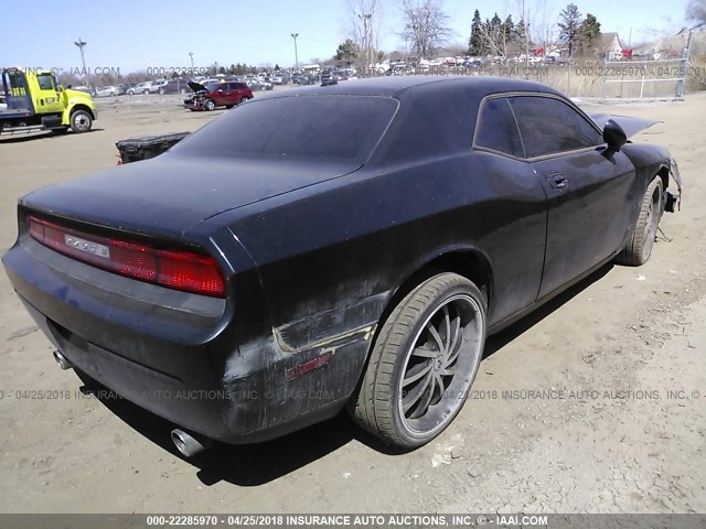 2B3CJ4DV5AH322820 - 2010 DODGE CHALLENGER SE BLACK photo 4