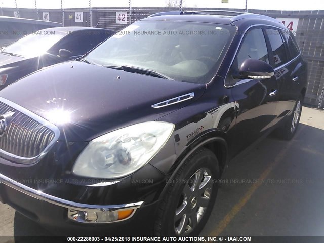 5GAEV23718J168670 - 2008 BUICK ENCLAVE CXL PURPLE photo 2