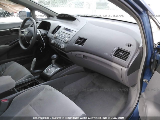 1HGFA16807L136861 - 2007 HONDA CIVIC EX BLUE photo 5