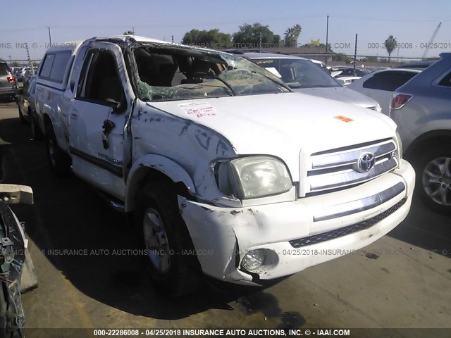 5TBRT34166S478294 - 2006 TOYOTA TUNDRA ACCESS CAB SR5 WHITE photo 1