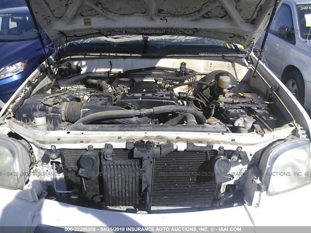 5TBRT34166S478294 - 2006 TOYOTA TUNDRA ACCESS CAB SR5 WHITE photo 10