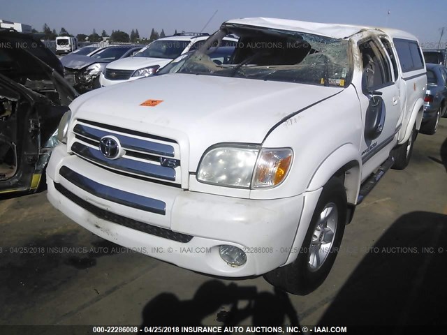 5TBRT34166S478294 - 2006 TOYOTA TUNDRA ACCESS CAB SR5 WHITE photo 2