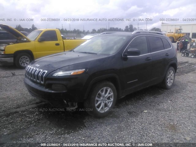 1C4PJLCB2GW178137 - 2016 JEEP CHEROKEE LATITUDE BLACK photo 2