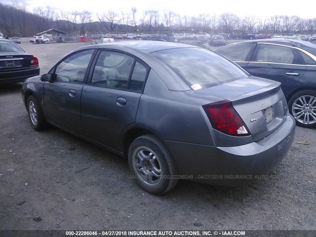 1G8AJ55F66Z175699 - 2006 SATURN ION LEVEL 2 GRAY photo 3