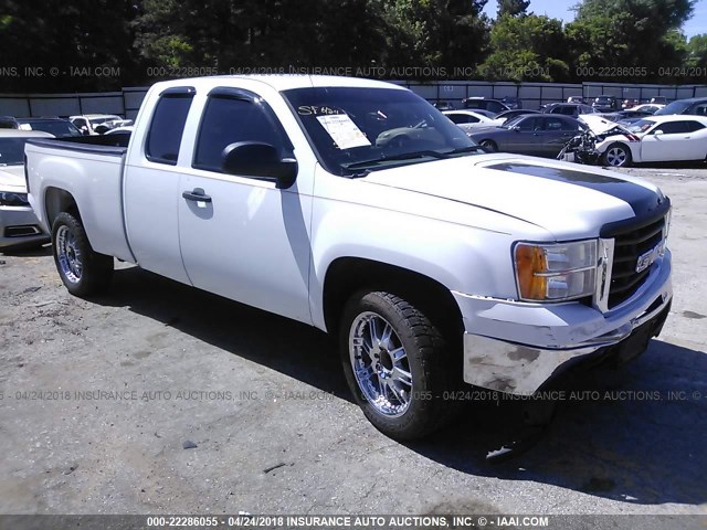 1GTR1TEX2BZ380243 - 2011 GMC SIERRA C1500 WHITE photo 1