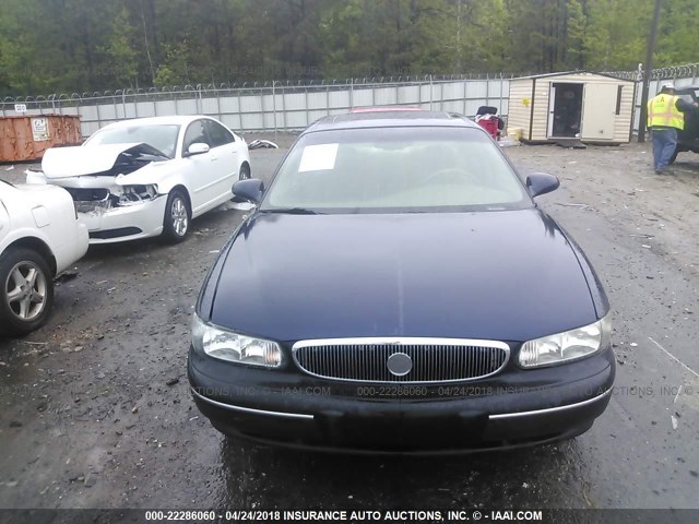 2G4WY55J521168642 - 2002 BUICK CENTURY LIMITED BLUE photo 6