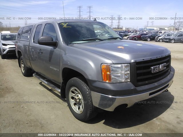 2GTEK19C091127173 - 2009 GMC SIERRA K1500 GRAY photo 1