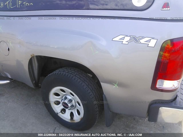 2GTEK19C091127173 - 2009 GMC SIERRA K1500 GRAY photo 6