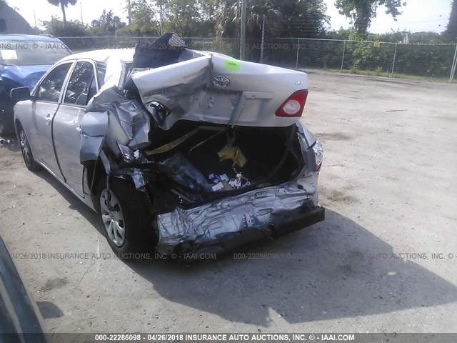 1NXBU4EE0AZ182734 - 2010 TOYOTA COROLLA S/LE/XLE SILVER photo 3