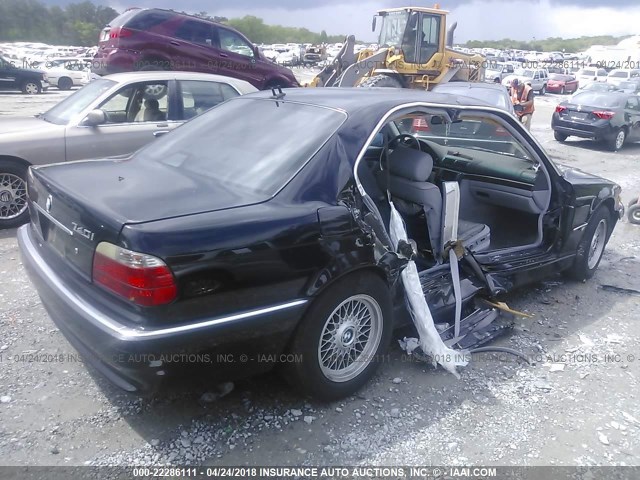 WBAGG83451DN87391 - 2001 BMW 740 I AUTOMATIC BLACK photo 4