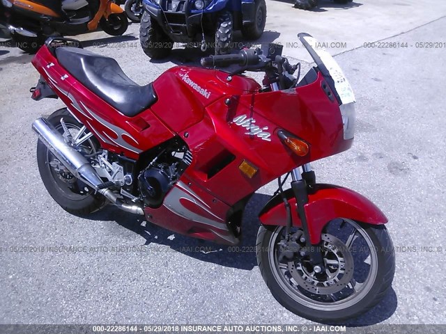 JKAEXMF107DA38532 - 2007 KAWASAKI EX250 F RED photo 1