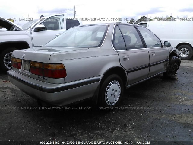 1HGCB7650MA174106 - 1991 HONDA ACCORD LX/EX Champagne photo 4