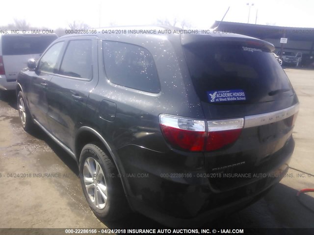 1D4RE4GG8BC645356 - 2011 DODGE DURANGO CREW GRAY photo 3