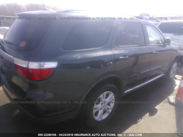 1D4RE4GG8BC645356 - 2011 DODGE DURANGO CREW GRAY photo 4