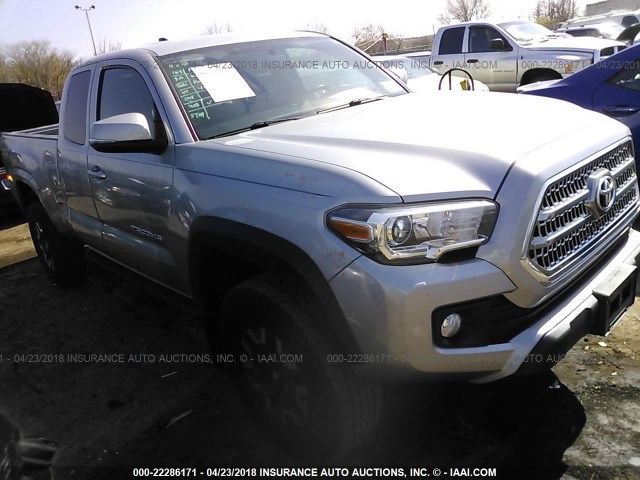 5TFSZ5AN2GX018328 - 2016 TOYOTA TACOMA ACCESS CAB/SR5/TRD SPT/OR SILVER photo 1