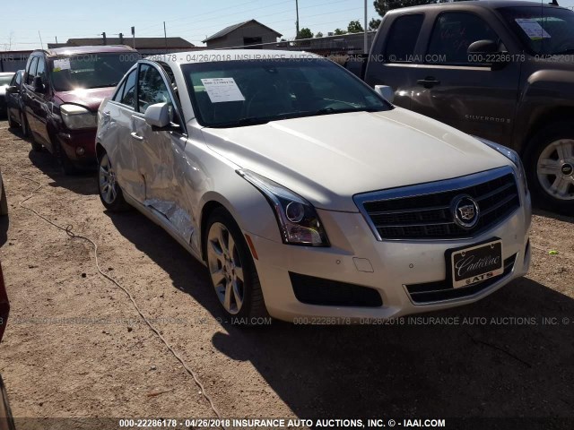 1G6AB5RA5E0165270 - 2014 CADILLAC ATS LUXURY WHITE photo 1