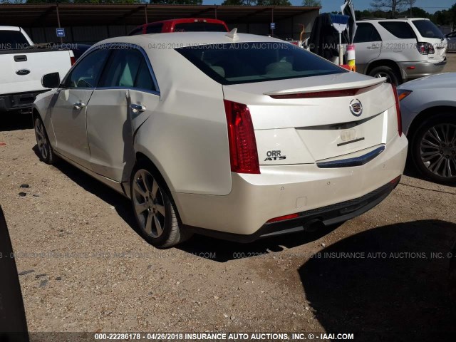 1G6AB5RA5E0165270 - 2014 CADILLAC ATS LUXURY WHITE photo 3