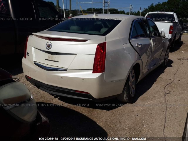 1G6AB5RA5E0165270 - 2014 CADILLAC ATS LUXURY WHITE photo 4