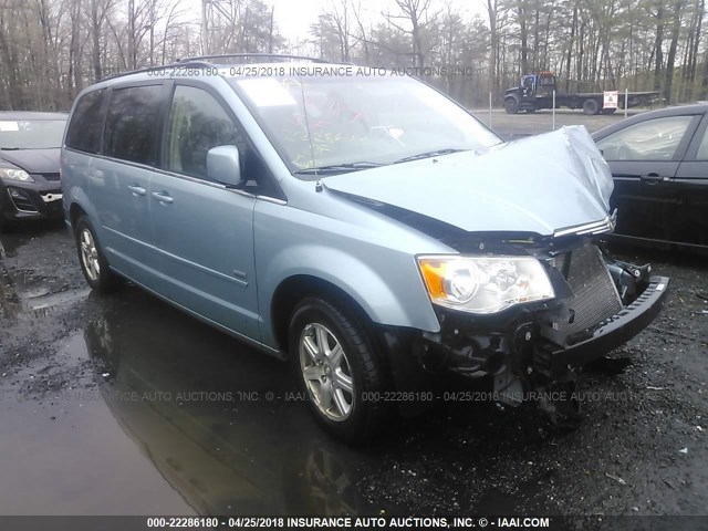 2A8HR54P18R786575 - 2008 CHRYSLER TOWN & COUNTRY TOURING Light Blue photo 1