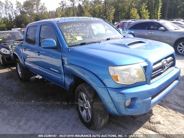 3TMJU62N15M006270 - 2005 TOYOTA TACOMA DOUBLE CAB PRERUNNER BLUE photo 1