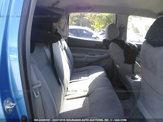 3TMJU62N15M006270 - 2005 TOYOTA TACOMA DOUBLE CAB PRERUNNER BLUE photo 8