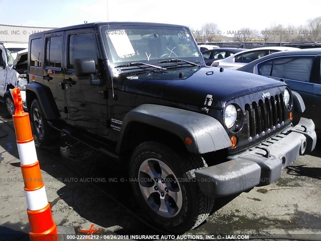 1J4BA3H14AL119507 - 2010 JEEP WRANGLER UNLIMITE SPORT BLACK photo 1