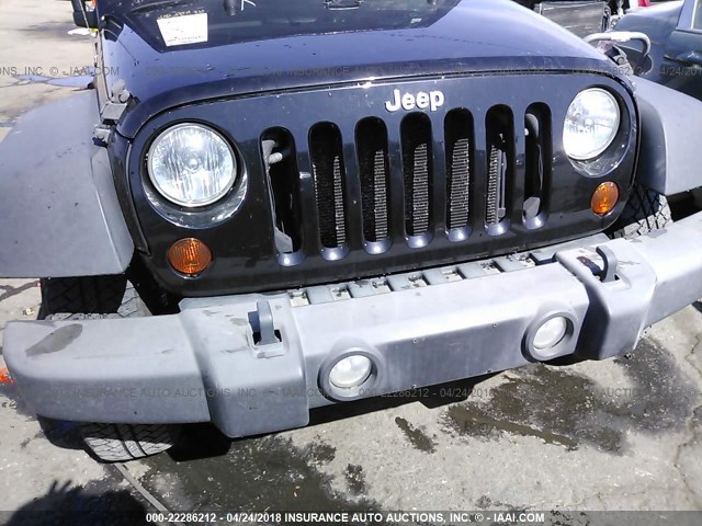 1J4BA3H14AL119507 - 2010 JEEP WRANGLER UNLIMITE SPORT BLACK photo 6