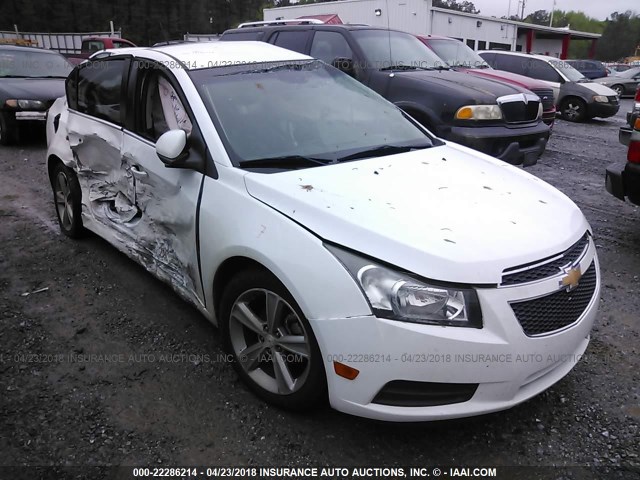 1G1PG5SC1C7256425 - 2012 CHEVROLET CRUZE LT WHITE photo 1