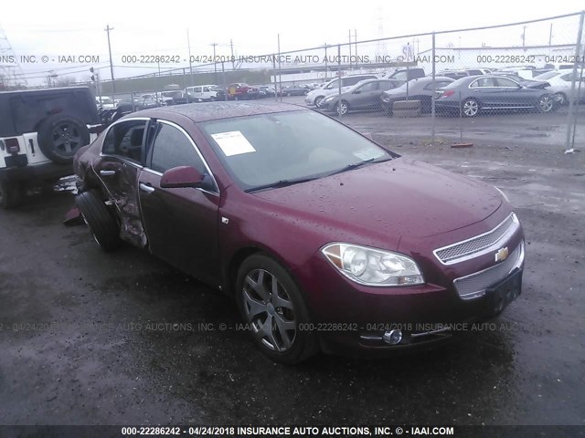 1G1ZK57758F242592 - 2008 CHEVROLET MALIBU LTZ 栗色 照片 1