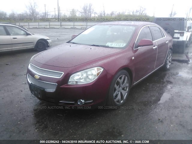 1G1ZK57758F242592 - 2008 CHEVROLET MALIBU LTZ 栗色 照片 2