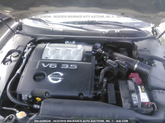 1N4BA41E87C860556 - 2007 NISSAN MAXIMA SE/SL GOLD photo 10