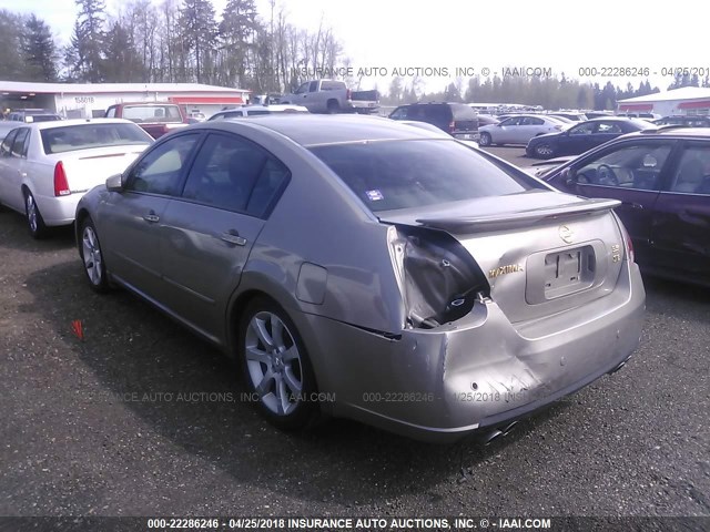 1N4BA41E87C860556 - 2007 NISSAN MAXIMA SE/SL GOLD photo 3