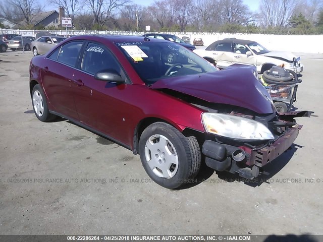 1G2ZF57B484174690 - 2008 PONTIAC G6 VALUE LEADER/BASE RED photo 1