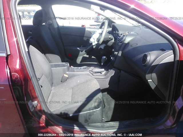 1G2ZF57B484174690 - 2008 PONTIAC G6 VALUE LEADER/BASE RED photo 5