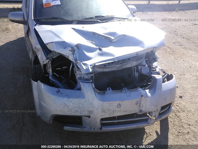 KL1TD5DE8BB139201 - 2011 CHEVROLET AVEO LS/LT 银色 照片 6