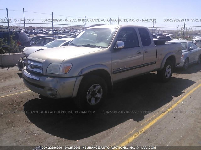 5TBBT44186S479566 - 2006 TOYOTA TUNDRA ACCESS CAB SR5 TAN photo 2