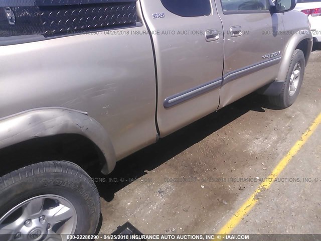 5TBBT44186S479566 - 2006 TOYOTA TUNDRA ACCESS CAB SR5 TAN photo 6