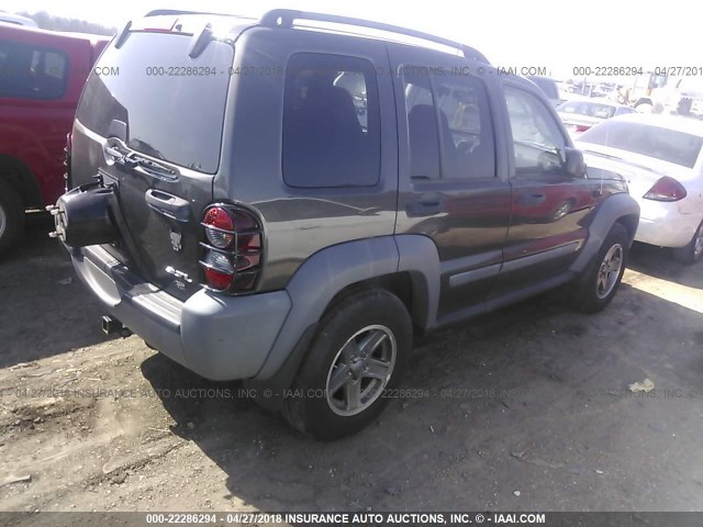 1J4GL48K75W592014 - 2005 JEEP LIBERTY SPORT Boz foto 4
