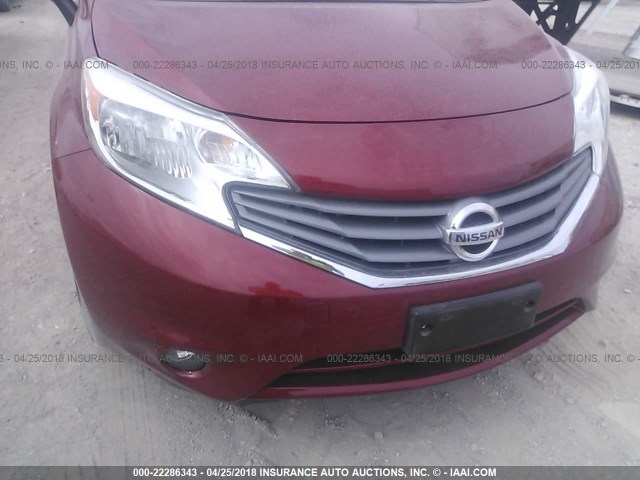 3N1CE2CP9GL393158 - 2016 NISSAN VERSA NOTE S/S PLUS/SV/SL/SR MAROON photo 6