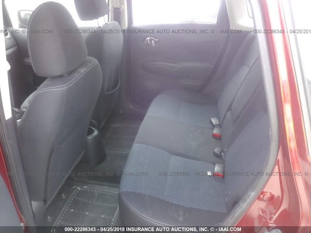 3N1CE2CP9GL393158 - 2016 NISSAN VERSA NOTE S/S PLUS/SV/SL/SR MAROON photo 8