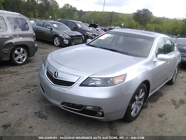 19UUA8F53DA010040 - 2013 ACURA TL TECH SILVER photo 2