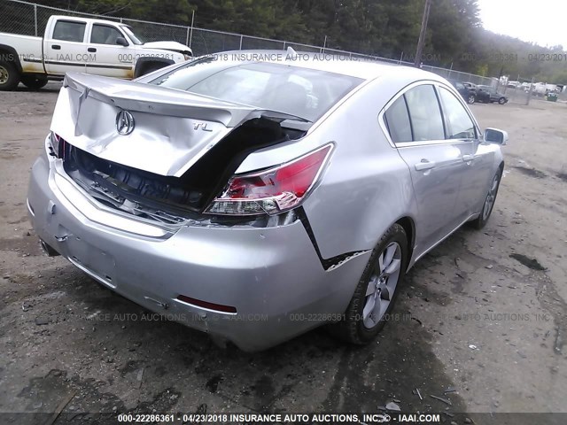 19UUA8F53DA010040 - 2013 ACURA TL TECH SILVER photo 4