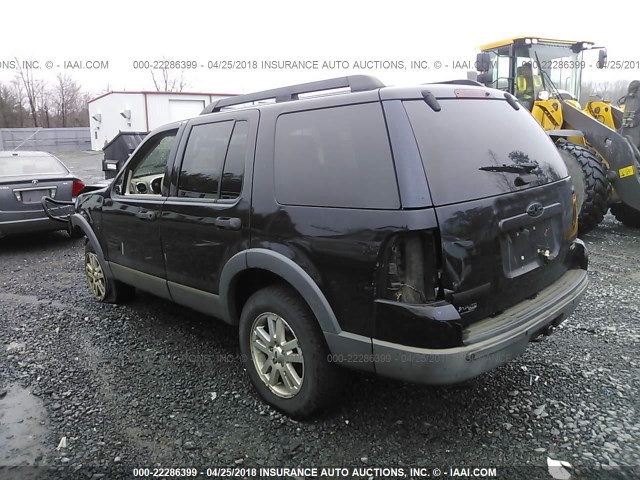 1FMEU73E46UA32571 - 2006 FORD EXPLORER XLT BLACK photo 3