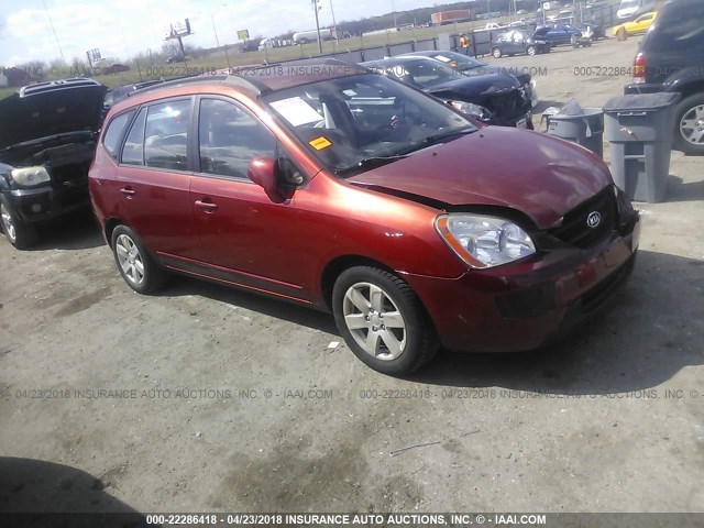 KNAFG526087175790 - 2008 KIA RONDO LX/EX MAROON photo 1